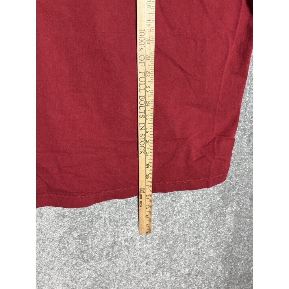 Duluth Trading Relaxed Fit Longtail T Shirt Mens Size XL Red Cotton Pocket Tee - Picture 6 of 7